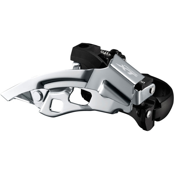 Shimano Deore XT FD-T8000-H XT triple front derailleur, 10-speed, top swing, 63-66 deg