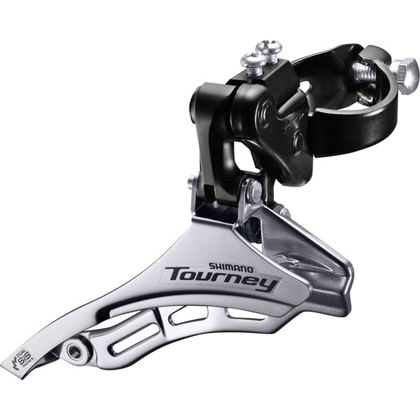Shimano Tourney / TY FD-TY300 Tourney 6/7-speed triple front derailleur, top pull, 31.8 mm, for 42T