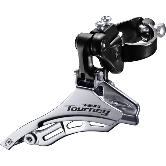 Shimano Tourney / TY FD-TY300 Tourney 6/7-speed triple front derailleur, top pull, 28.6 mm, for 42T