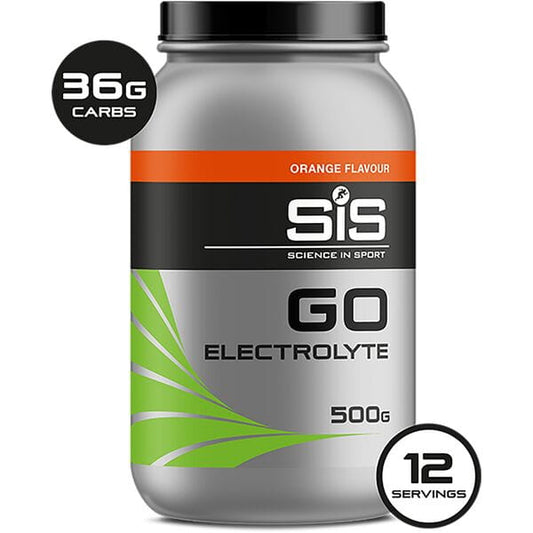 Science In Sport GO Electrolyte drink powder - 500 g tub - orange
