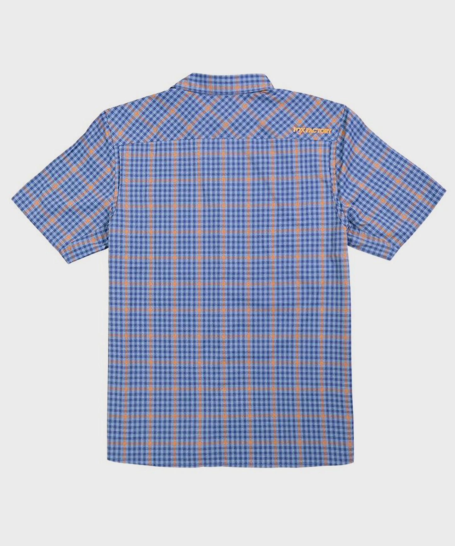 FOX Shop Shirt Orange / Blue Plaid