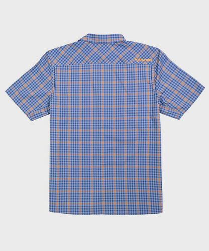 FOX Shop Shirt Orange / Blue Plaid