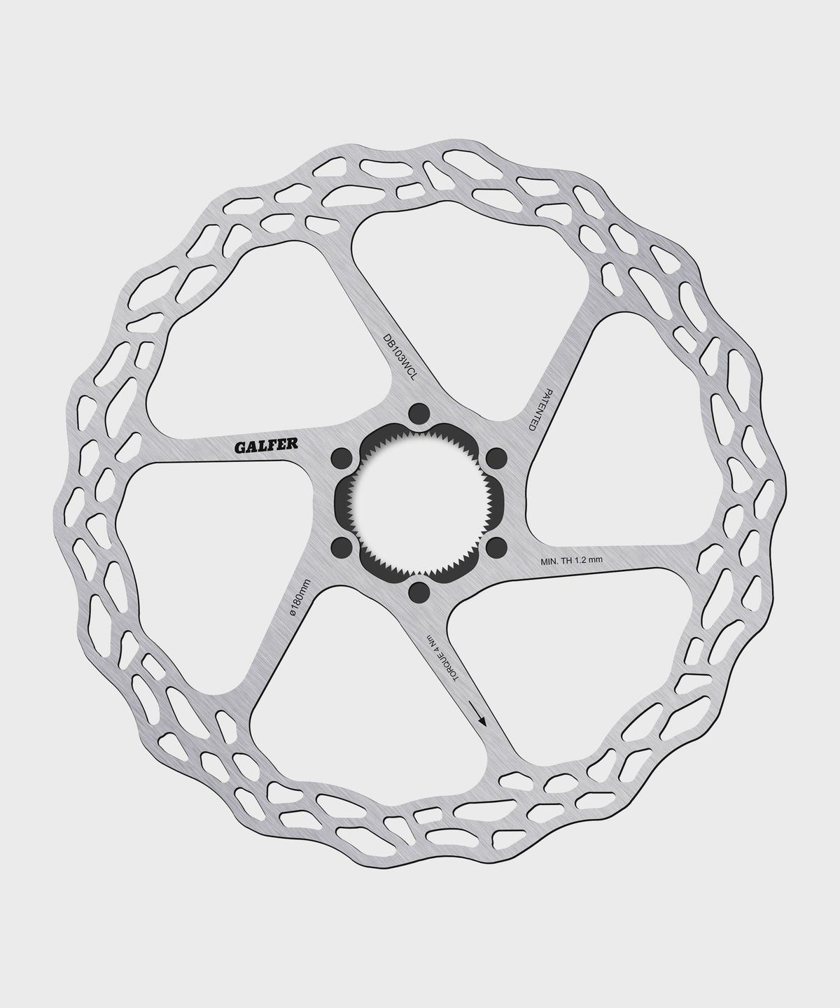 Wave Road Disc Rotor Centerlock 180 x 1.8mm
