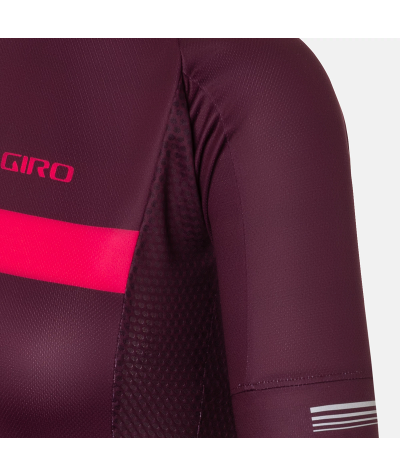 Giro Chrono Womens Jersey Ltd Options X-Small - Raspberry Stripe Ghosted