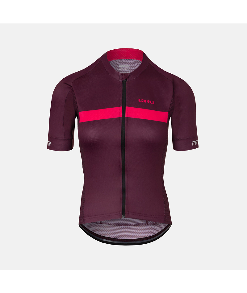 Giro Chrono Womens Jersey Ltd Options X-Small - Raspberry Stripe Ghosted