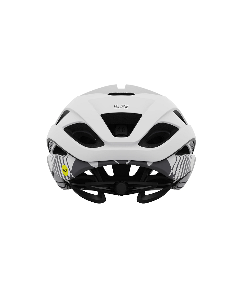 Giro Eclipse Spherical Mips Road Helmet Medium - White/Matte Charcoal Rush