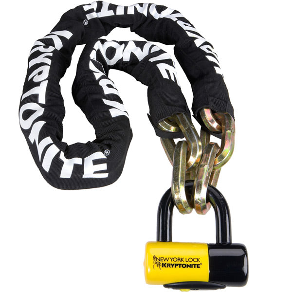 Kryptonite New York Fahgettaboudit Chain 14mmX150cm and NY Disc Lock Sold Secure Diamond