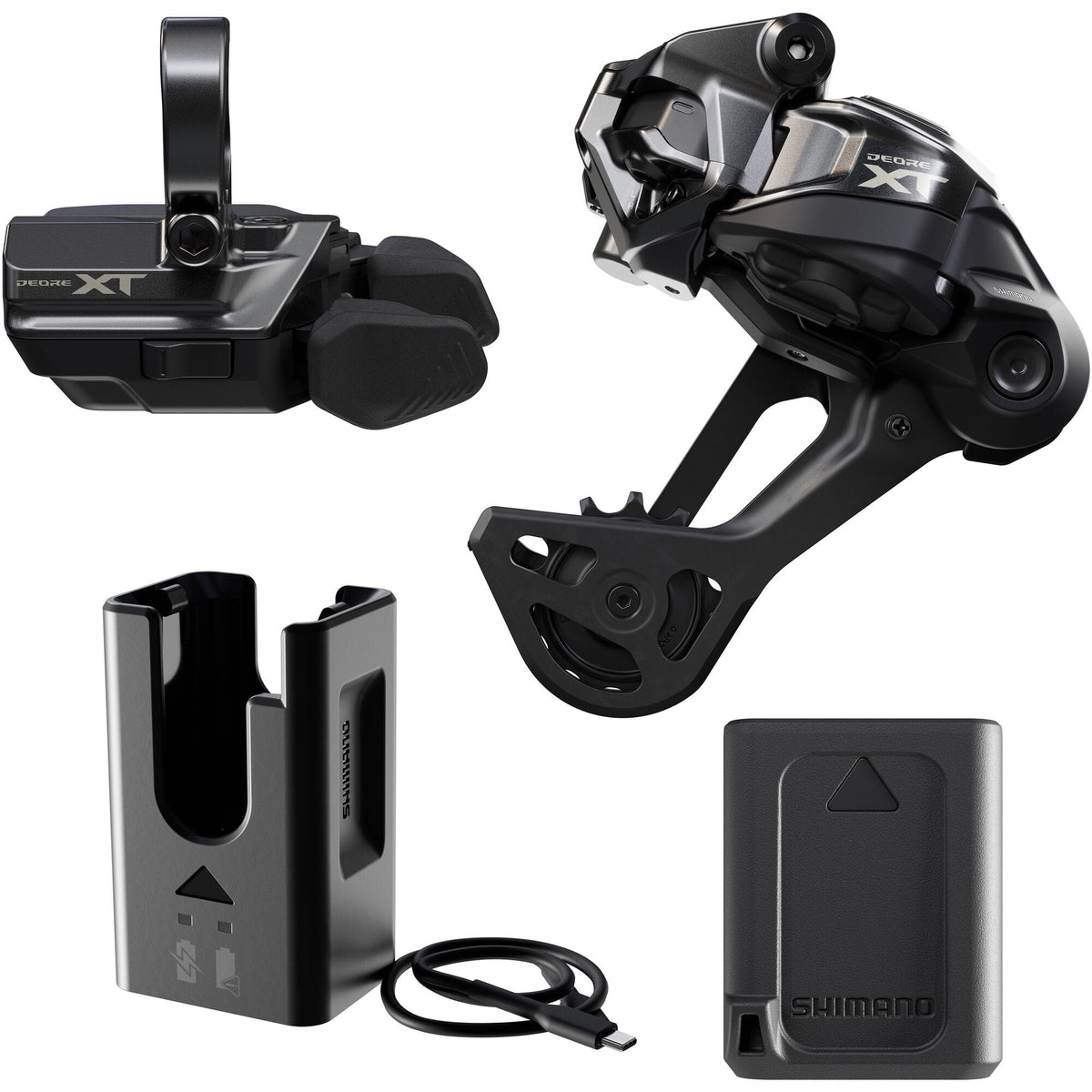 Shimano Deore XT XT M8250 Di2 upgrade, SW-M8250 band-on, BT-DN320, EC-DN100, SM-CN910, SGS mech
