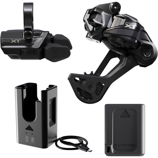 Shimano Deore XT XT M8250 Di2 upgrade, SW-M8250 band-on, BT-DN320, EC-DN100, SM-CN910, SGS mech