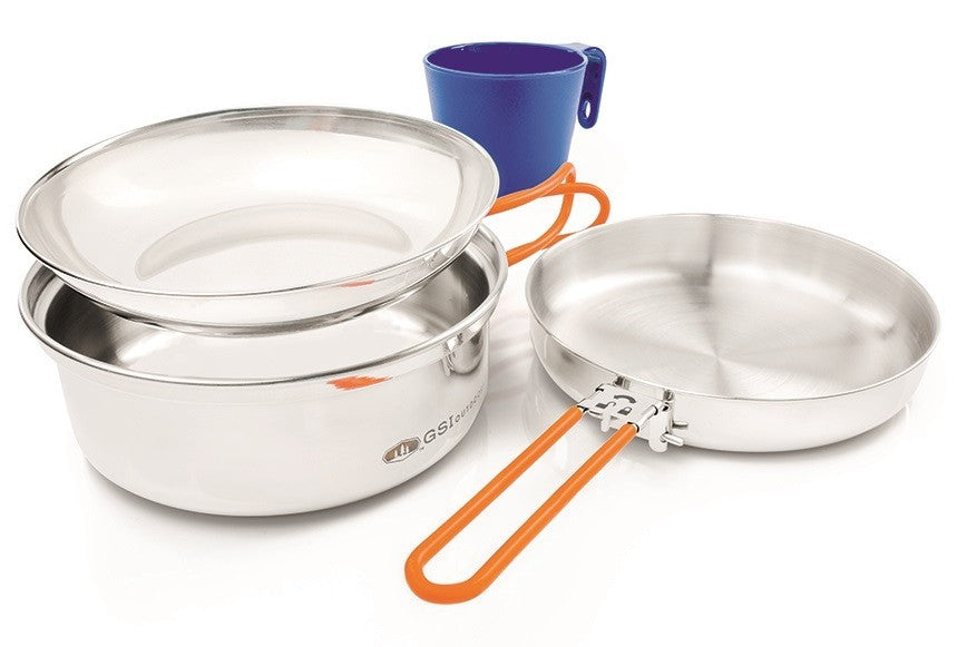 GSI Glacier Stainless 1 Person Mess Kit Default Title