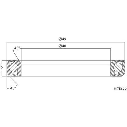 M Part Elite Headset R448B Bearing (40x49x6 45x45) ZS52