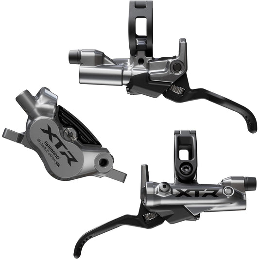 Shimano XTR BR-M9220/BL-M9220 XTR 4 pot brake levers and callipers, front and rear