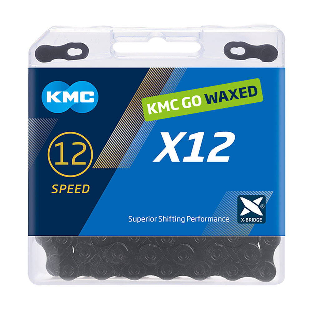 KMC X12 BlackTech Pre-waxed Chain 126L