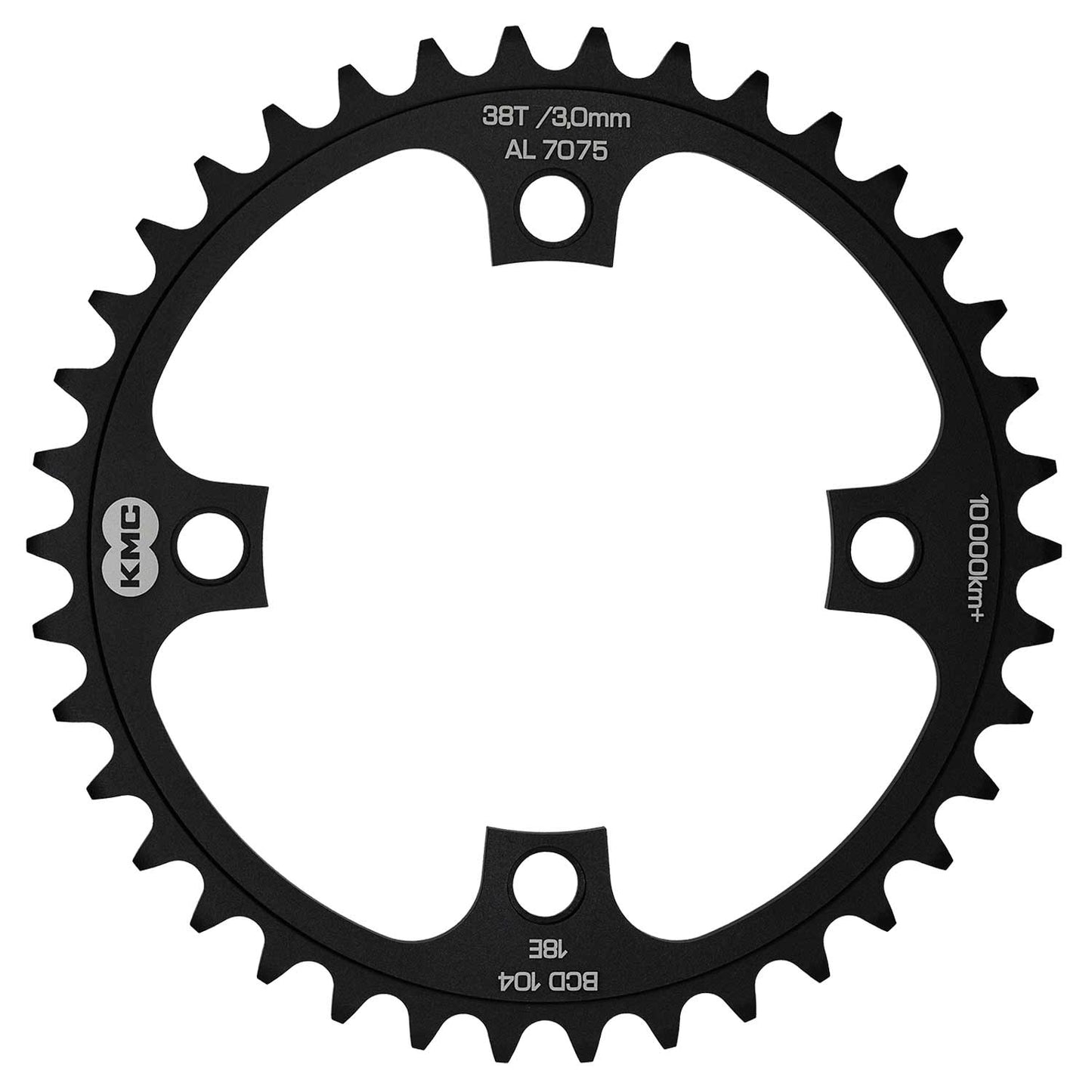 KMC 104pcd 4 Arm Wide Single Speed Chainrings
