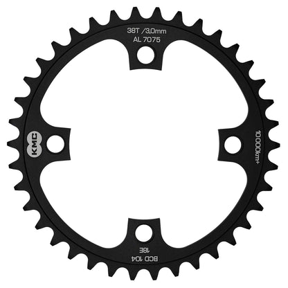 KMC 104pcd 4 Arm Wide Single Speed Chainrings