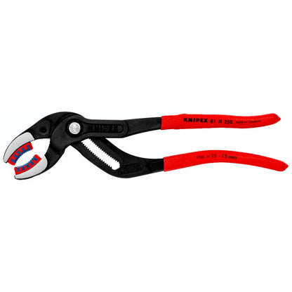 KNIPEX 81 11 250 Pipe Gripping Pliers with Plastic Jaws