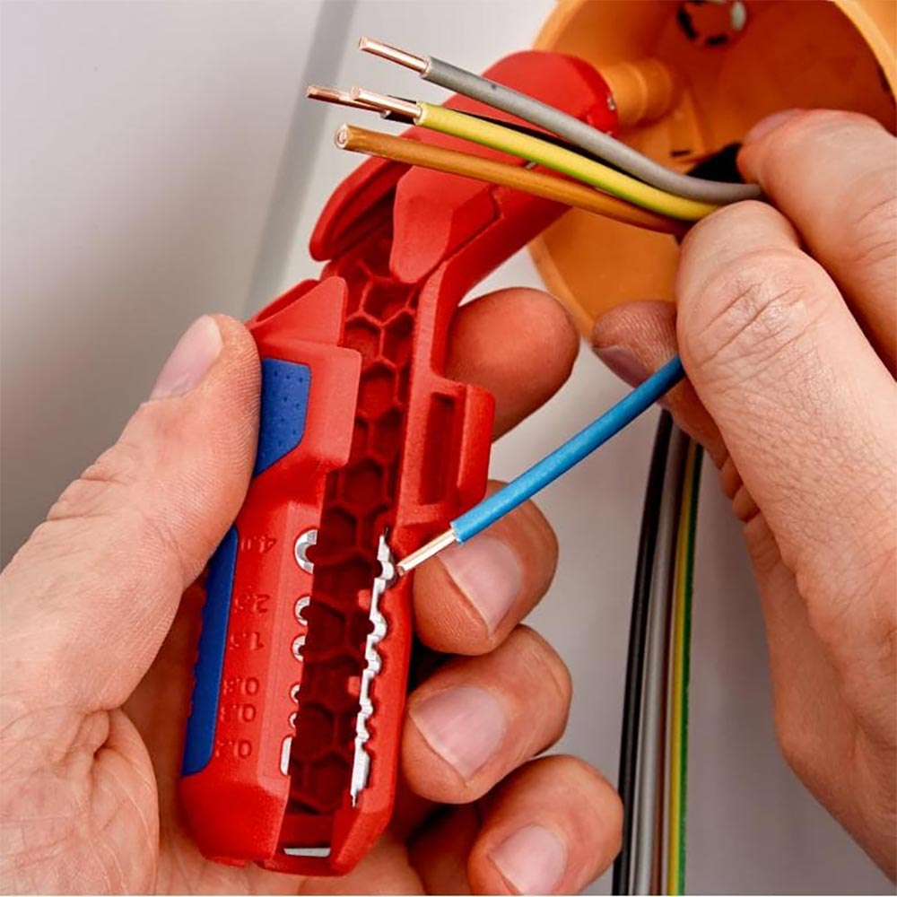 KNIPEX 16 95 01 SB Universal Stripping Tool for Right Hand
