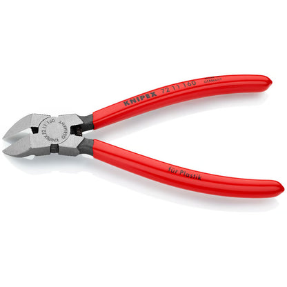 KNIPEX 72 11 160 Diagonal Cutter For Plastics 160mm