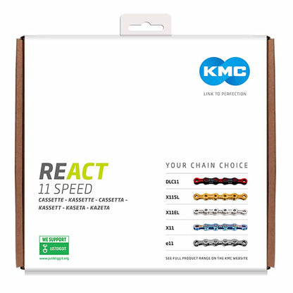 KMC REACT X11 Black Cassette