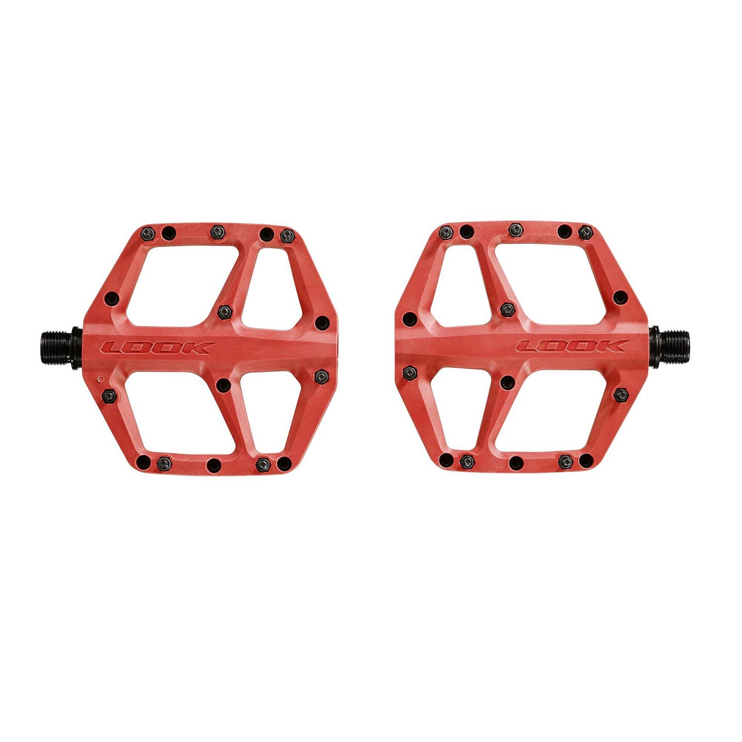 Look Trail Fusion Flat Red Pedals