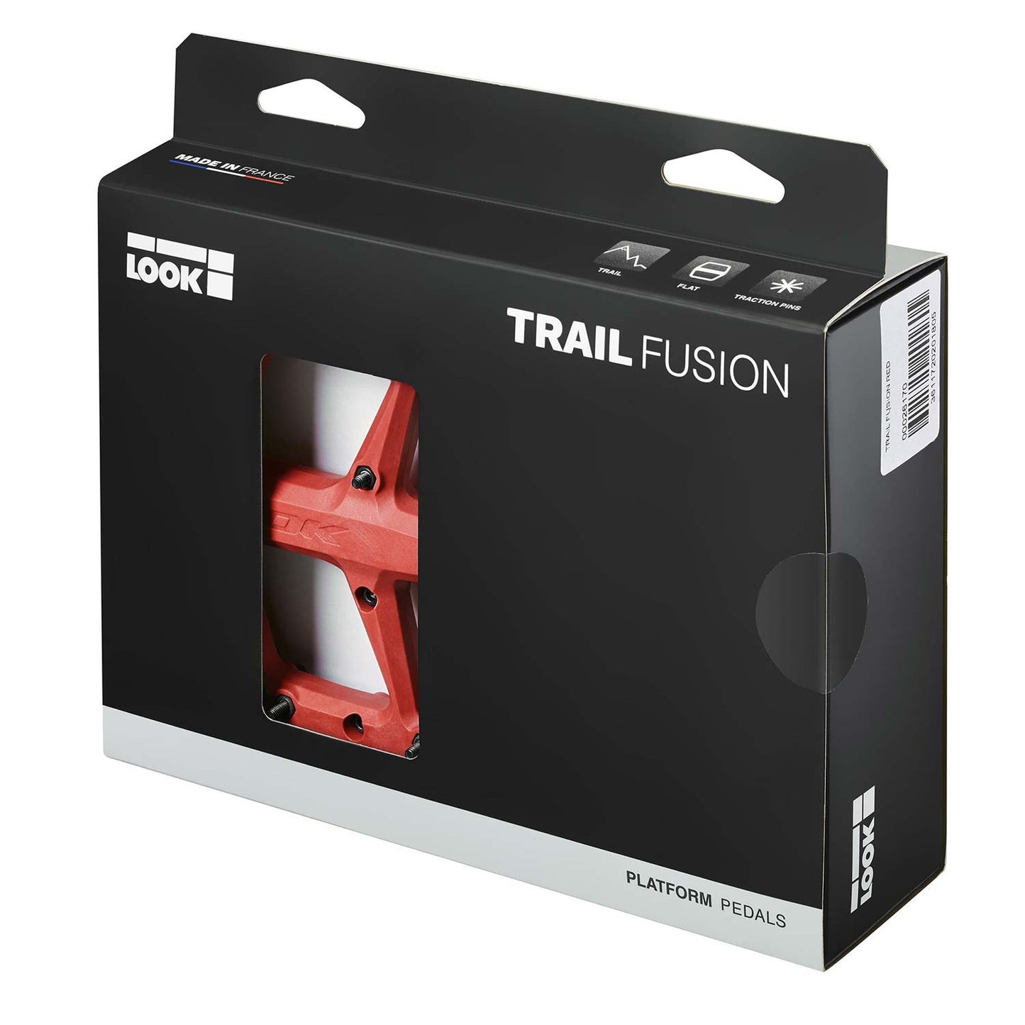 Look Trail Fusion Flat Red Pedals