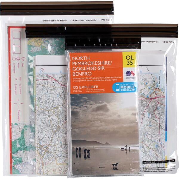 Lifeventure DriStore Waterproof LocTop bags - For Maps