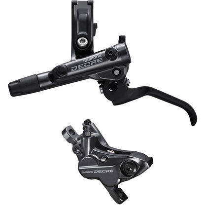 Shimano Deore BR-M6120/BL-M6100 Deore bled brake lever/post mount 4 pot calliper