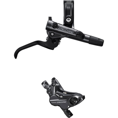 Shimano Deore BR-M6120/BL-M6100 Deore bled brake lever/post mount 4 pot calliper