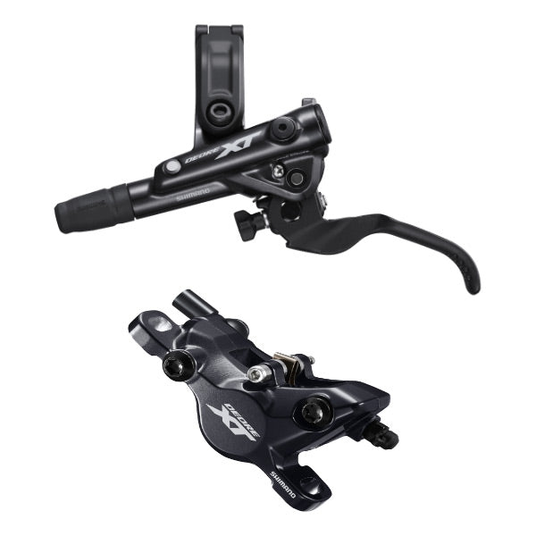 Shimano Deore XT BR-M8100/BL-M8100 XT 2 pot bled brake lever/post mount calliper I-Spec EV