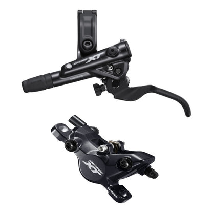 Shimano Deore XT BR-M8100/BL-M8100 XT 2 pot bled brake lever/post mount calliper I-Spec EV