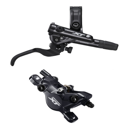 Shimano Deore XT BR-M8100/BL-M8100 XT 2 pot bled brake lever/post mount calliper I-Spec EV