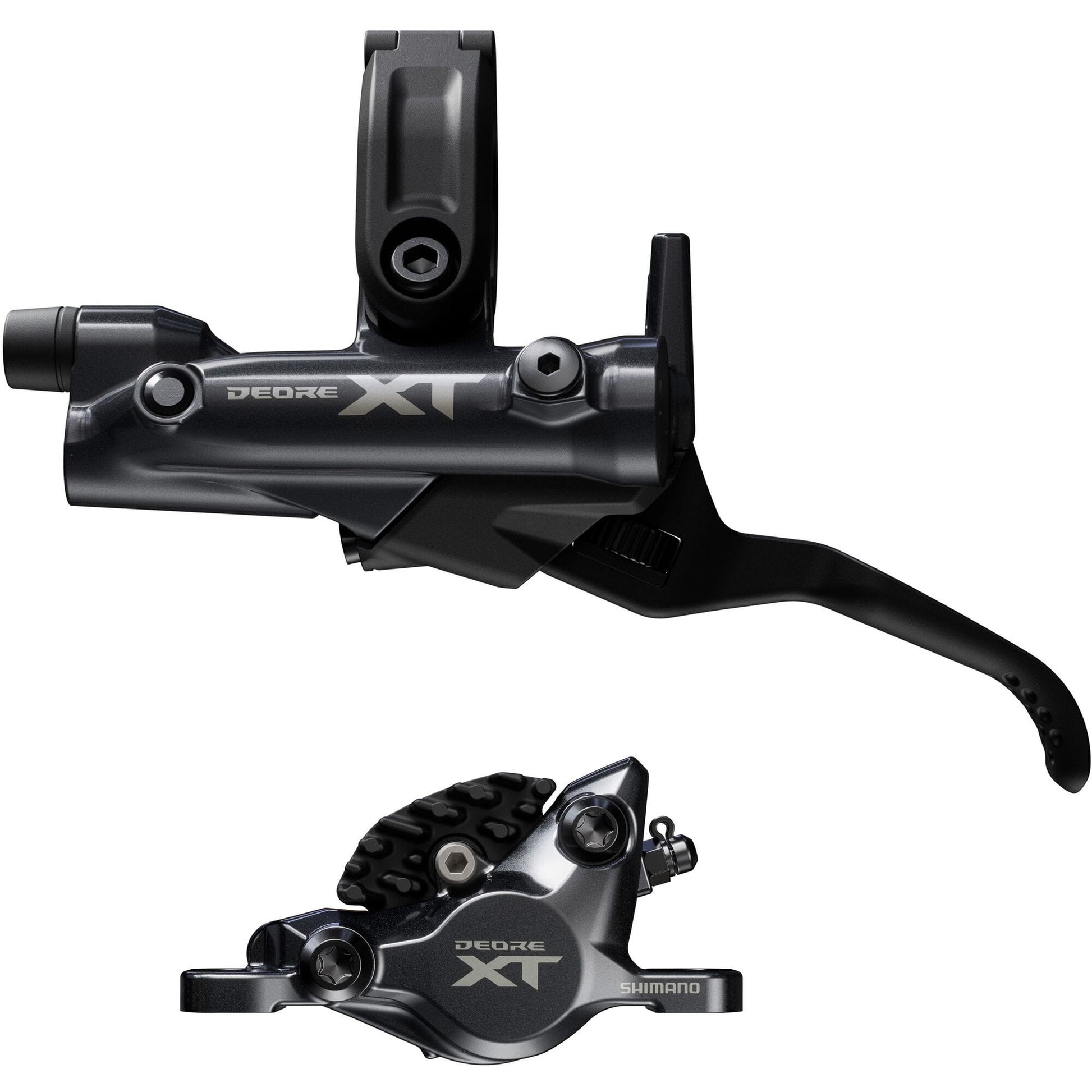 Shimano Deore XT BR-M8200/BL-M8200 XT 2 pot bled brake lever/post mount calliper, rear left
