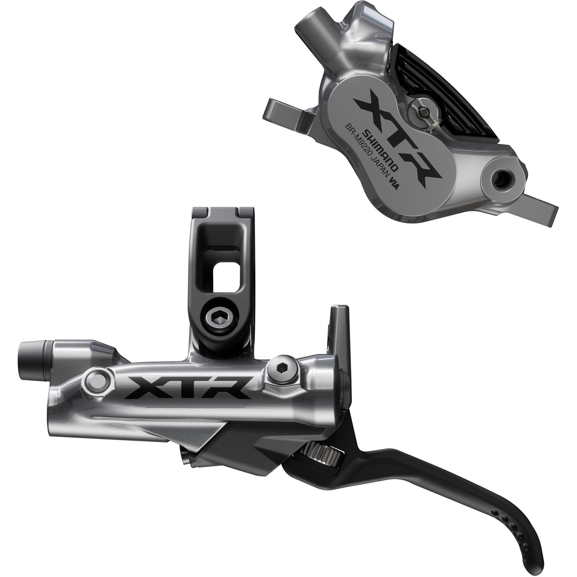 Shimano XTR BR-M9220 XTR bled I-spec-EV ready brake lever/Post mount 4 pot calliper