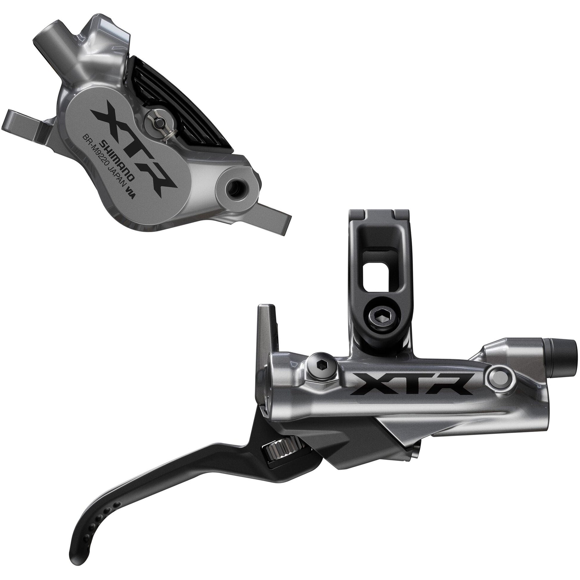 Shimano XTR BR-M9220 XTR bled I-spec-EV ready brake lever/Post mount 4 pot calliper