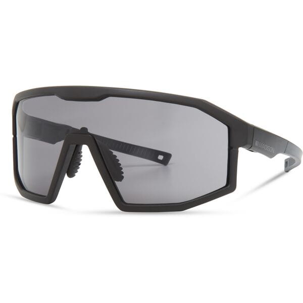 Madison Eyewear Enigma Matt Black Sunglasses - 3 Lens pack - Black Mirror / Amber / Clear