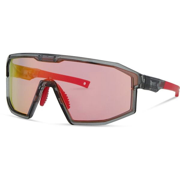Madison Eyewear Enigma Crystal Smoke Sunglasses - Pink Rose Mirror Lens