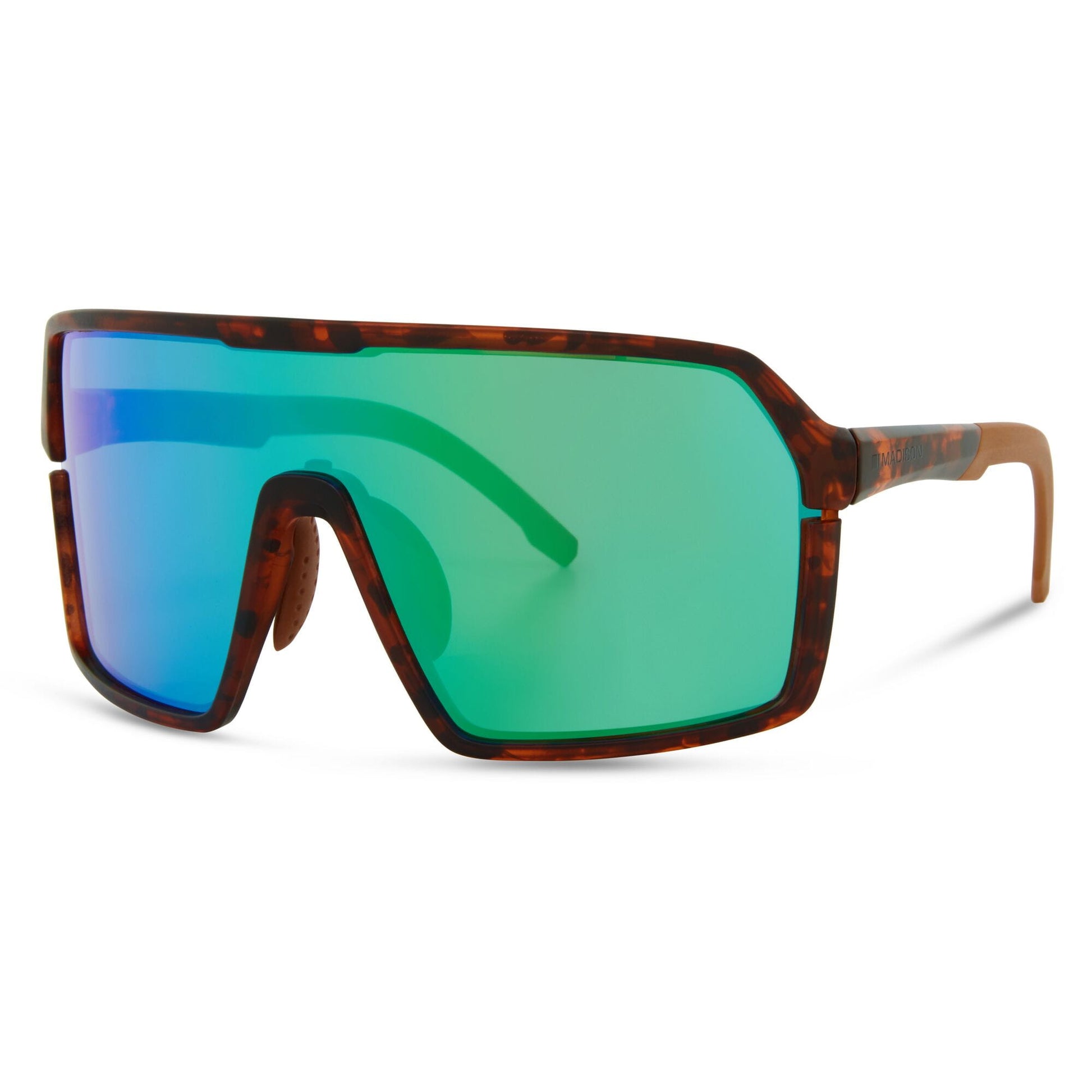 Madison Eyewear Crypto Dark Tortoiseshell Sunglasses - 3 Lens Pack - Green Mirror/Amber/Clear