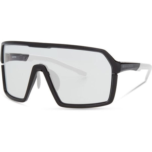 Madison Eyewear Crypto Gloss Black Sunglasses - Clear Lens
