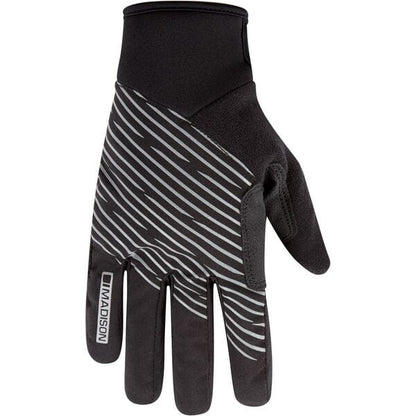 Madison Stellar Youth Reflective Waterproof Thermal Gloves, black - age 7-8