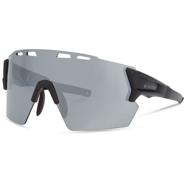 Madison Eyewear Stealth Matt Black Sunglasses - Silver Mirror Lens