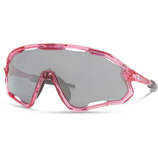 Madison Eyewear Code Breaker Crystal Gloss Pink Sunglasses-3 Lens Pack-Silver Mirror/Amber/Clear