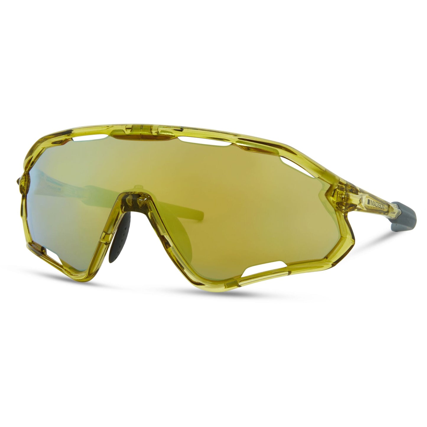 Madison Eyewear Code Breaker Midnight Green Sunglasses - 3 Lens Pack - Bronze Mirror/Amber/Clear