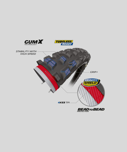 Michelin DH 34 Bike Park Tyre Black 2