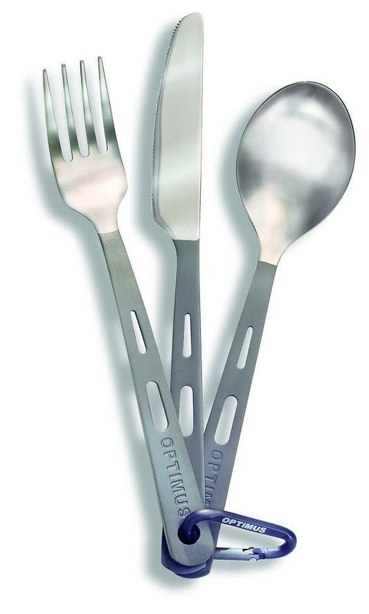 Optimus Titanium 3 Piece Cutlery Set Default Title