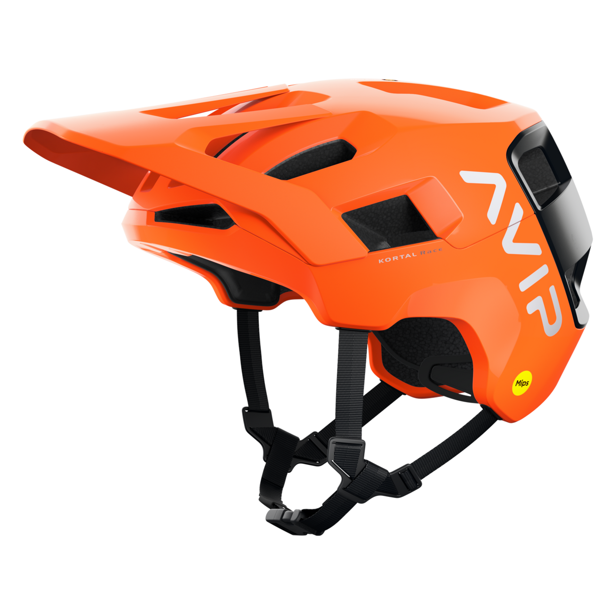 POC Kortal Race MIPS MTB Helmet Fluorescent Orange AVIP/Uranium Black Matt / L