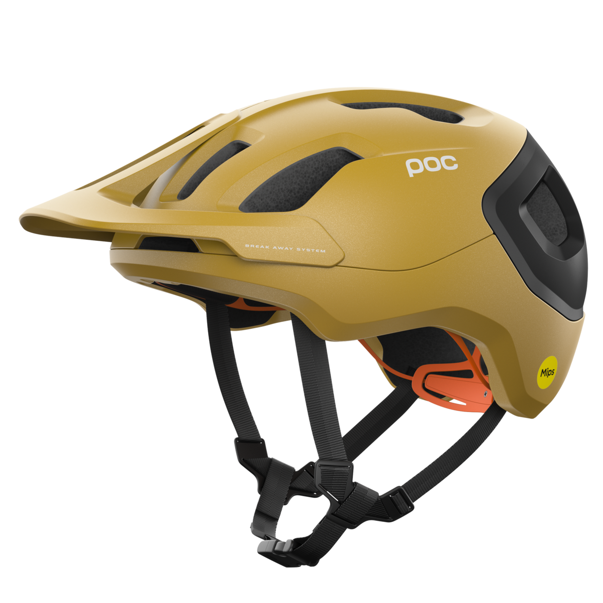 POC Axion Race MIPS MTB Helmet Cerussite Kashima/Uranium Black Metallic/Matt / L