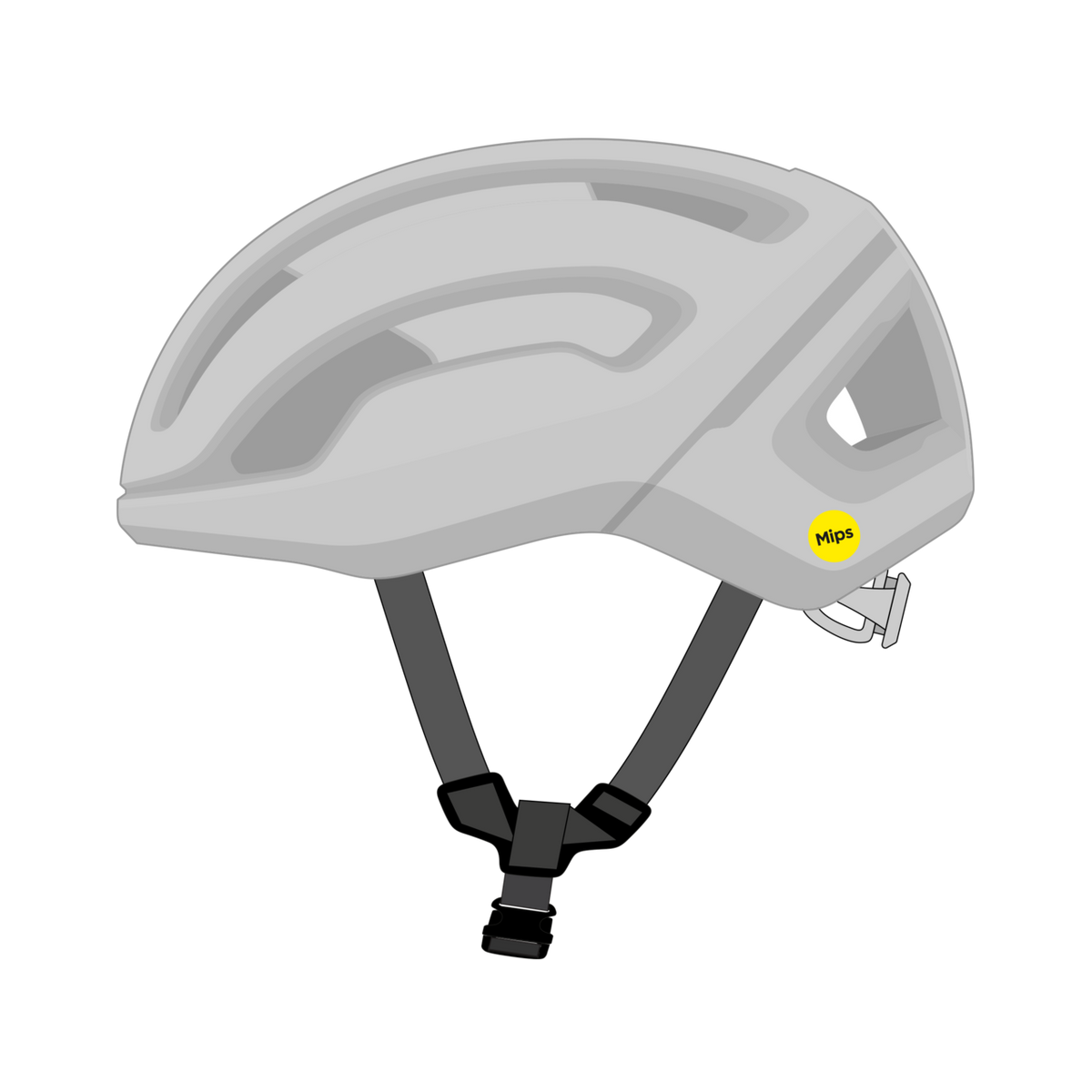 POC Omne Air MIPS Wide Fit Cycling Helmet Granite Grey Matt / M