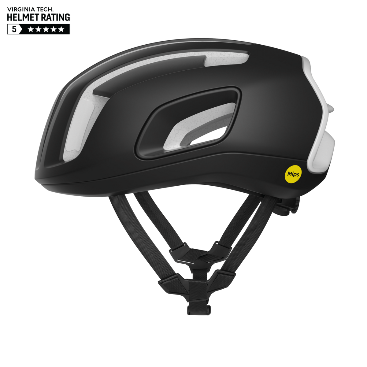 POC Cytal Road Cycling Helmet Uranium Black Matt/Hydrogen White Matt / L