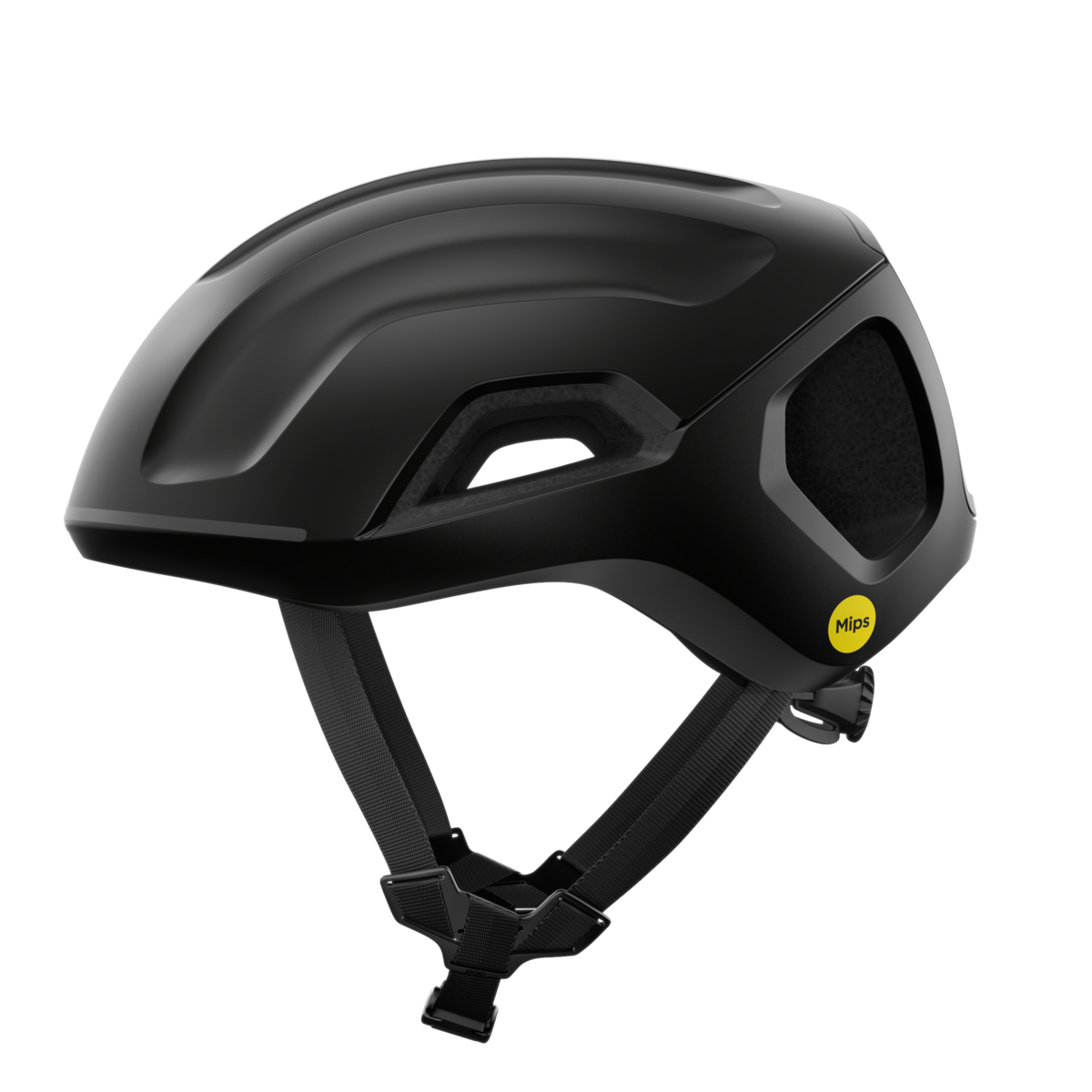 POC Ventral Tempus MIPS Cycling Helmet Uranium Black Matt / L