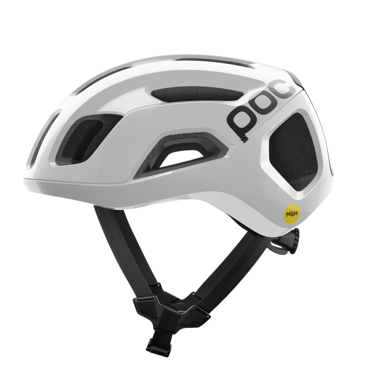 POC Ventral Air MIPS Cycling Helmet Hydrogen White/Uranium Black Matt w. Logo / L